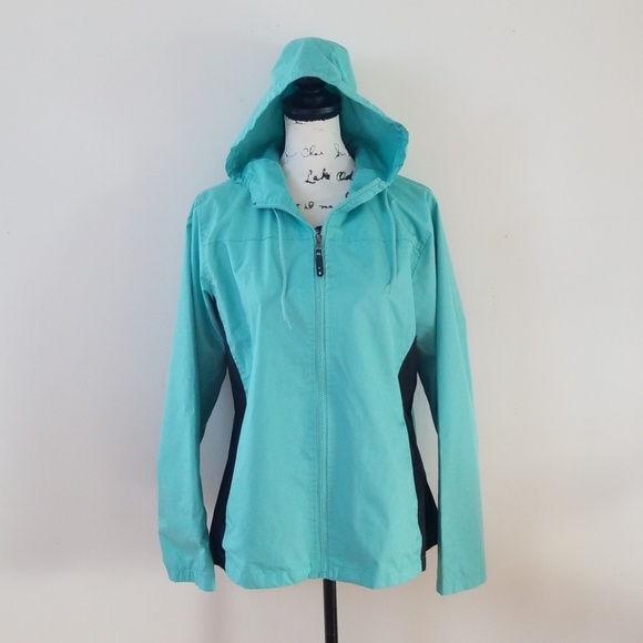 i 5 Women's Hoodie Zip Two Tone Windbreaker - Picture 1 of 10